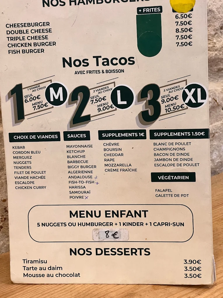 Los Brothers menu 5