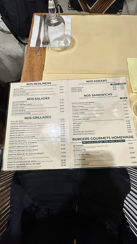 Los Brothers menu 2